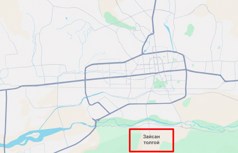 Map of Ulaanbaatar